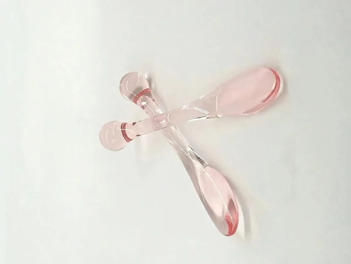 Spatulă Masaj Facial cu Roller Ocular – Penetrare Cremă și Lifting Contur