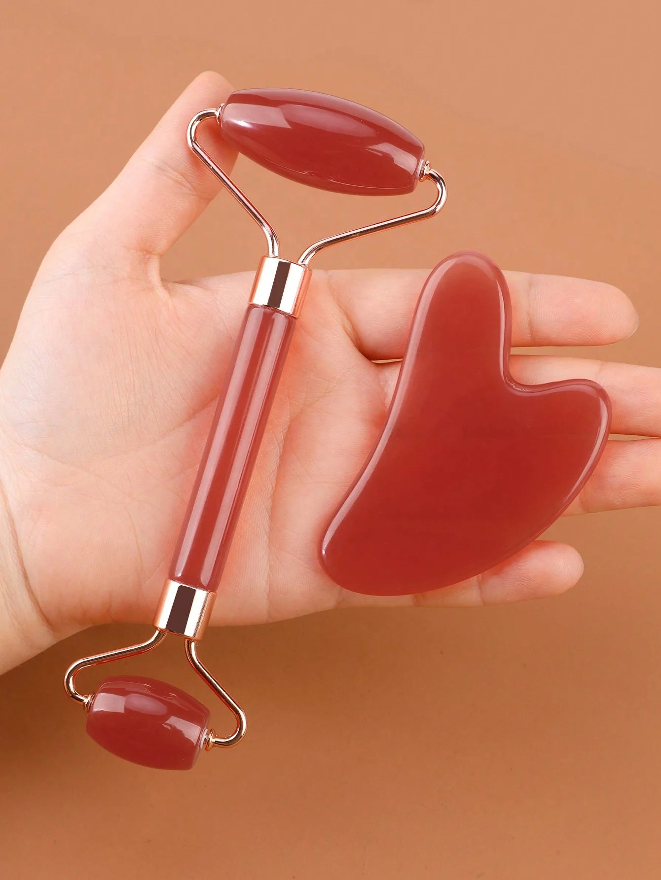 Roller & Gua Sha – Set Ritual Masaj Facial Zilnic