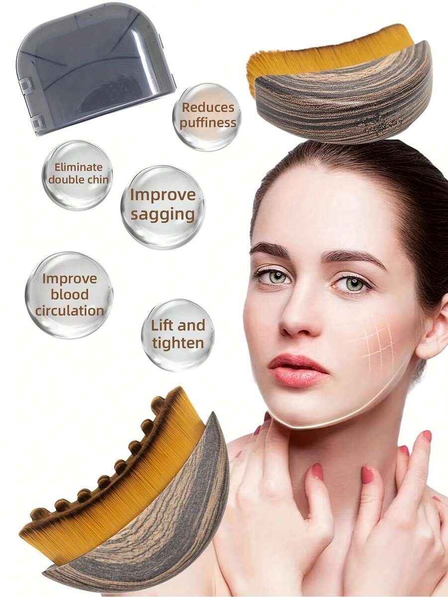 Perie Facială Drenaj Limfatic – Curățare Profundă și Ten Revitalizat