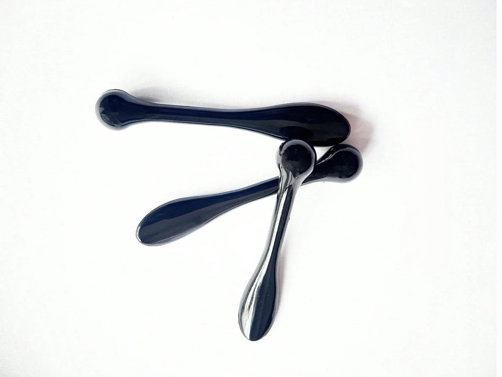 SET 3 Buc Spatulă Masaj Facial cu Roller Ocular – Penetrare Cremă și Lifting Contur