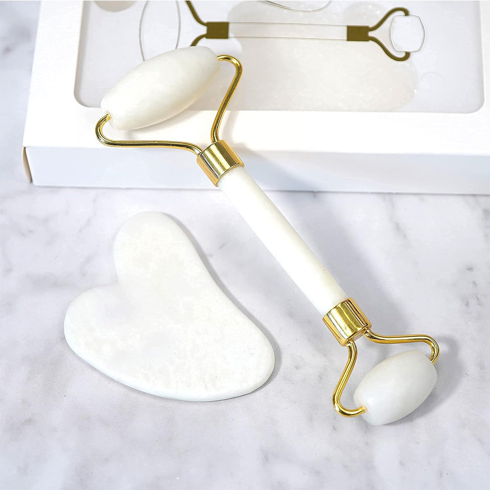 Roller & Gua Sha – Set Ritual Masaj Facial Zilnic
