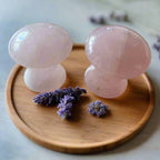 Gua Sha Ciupercă din Cuarț – Drenaj Facial, Lifting și Strălucire Naturală