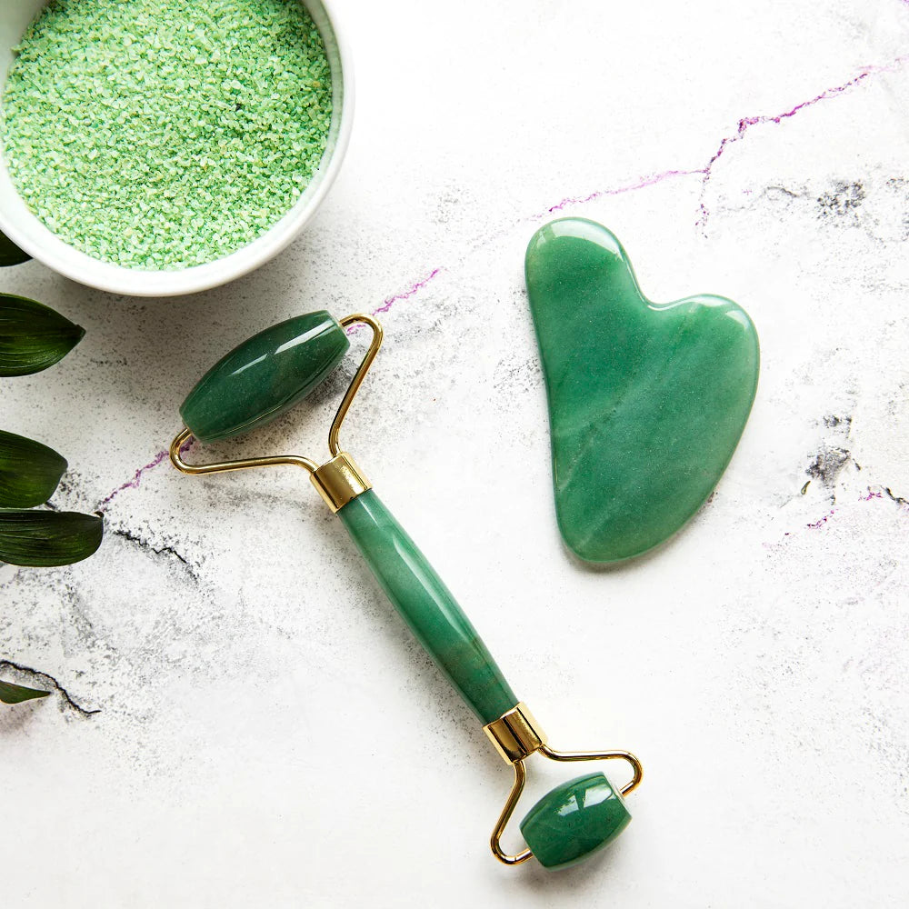 Roller & Gua Sha – Set Ritual Masaj Facial Zilnic