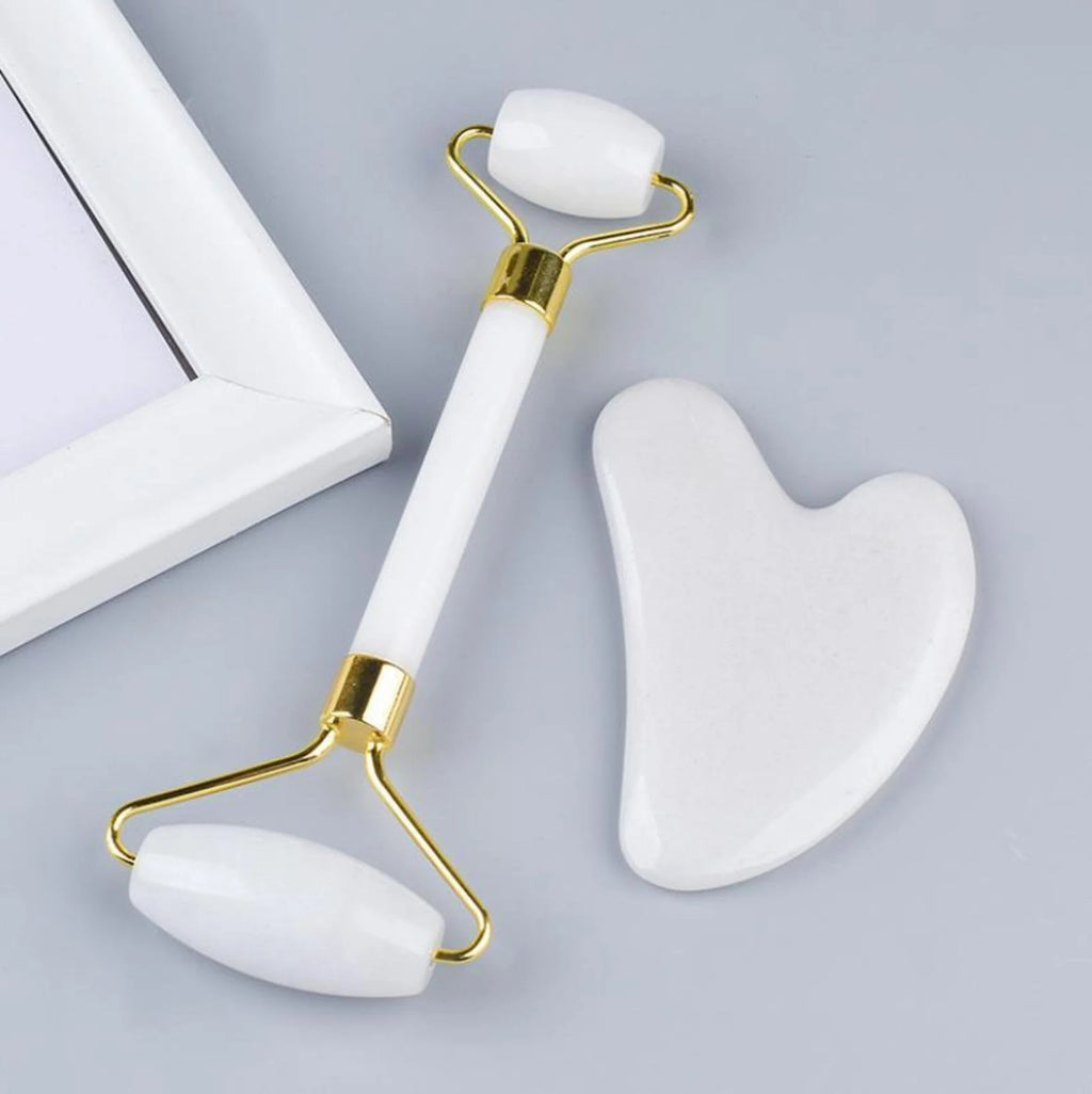 Roller & Gua Sha – Set Ritual Masaj Facial Zilnic