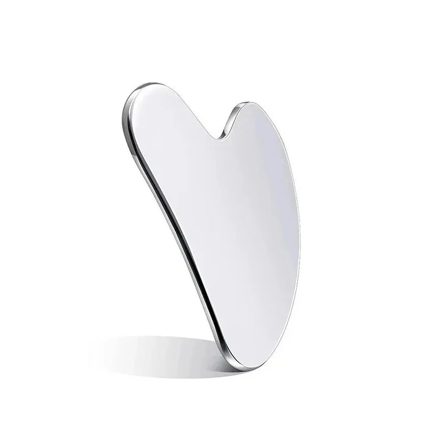 Gua Sha Oțel Inoxidabil – Sculpting Facial și Drenaj Limfatic Natural