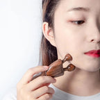 Gua Sha din Lemn de Santal – Masaj Facial, Gât și Zona Ochilor Natural